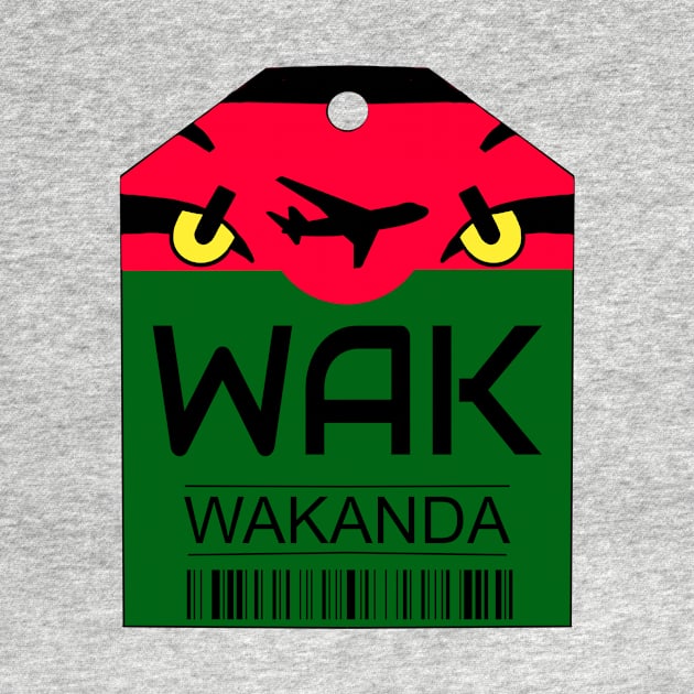 Wakanda Luggage Sticker by Kangavark